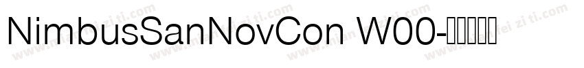 NimbusSanNovCon W00字体转换